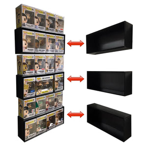 Single Row Display case for Funko Pops, Wall Mountable, Stackable [Cardboard]